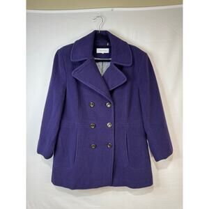 Vintage Calvin Klein Purple Coat Women's Size 14